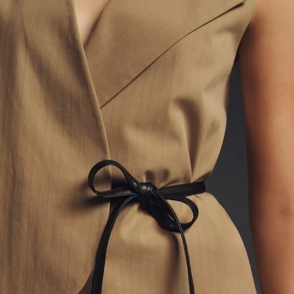 NWT Size L - Mare Mare Sleeveless Tie Wrap Blouse (NWT US$ 138)